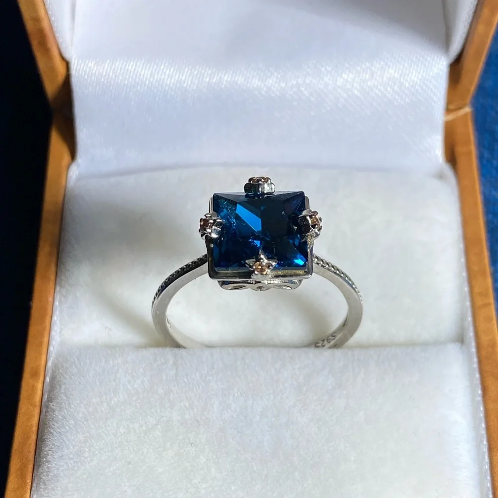 Set of 3 sterling silver Stargazing rings - Picture 2 of 8